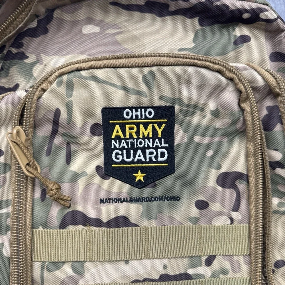 Ohio Army National Guard Camo Tactical Backpack MultiCam Military Gear Bag *READ